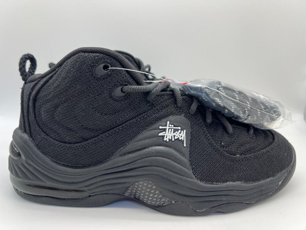 Nike Air Penny 2 Stussy Black Sneakers Shoes DQ5674-001 M8/W9.5 New